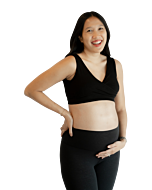 Boss Mama: Real-Support Nursing Bra - M (Black)