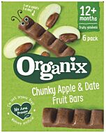 Organix Goodies Date & Apple Chunky Fruit Bars (6pack x 17g)