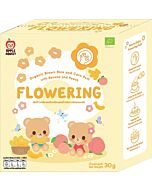 Apple Monkey: Flowering Organic Brown Rice and Corn Puff 30g (Banana & Peach)