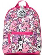 BabyMel: Mini Backpack & Safety Harness / Reins Age 1-4 Years (Robot Pink) - 15% OFF!!