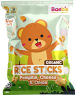 Baebis: Organic Rice Stick (Pumpkin, Cheese & Onion) 12g [9M+]