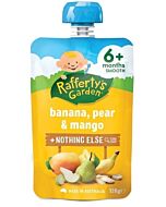 Rafferty's Garden: Banana, Pear & Mango 120g (6+ Months)