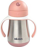 Beaba: Stainless Steel Straw Cup 250ml (Pink) - 20% OFF!!