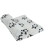 Bebe Living: Reversible Jacquard Cotton Gauze Blanket (Panda)