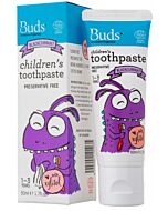 Buds Oralcare Organics: Children's Toothpaste Blackcurrant with Xylitol - 50ml (1 - 3 years) - 5% OFF!