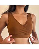 Boss Mama: Real-Support Nursing Bra - M (Brown)