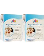 Bubbles: Disposable Breast Pads (Honeycomb NEW) (60pcs + FREE 12pcs) x 2 PACKS