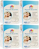 Bubbles: Disposable Breast Pads (Honeycomb NEW) (60pcs + FREE 12pcs) x 4 PACKS