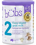 Bubs Goat Milk Infant Follow-on Formula Stage 2 [6-12M] 800g