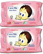 Care Mo Fragrance Free Wipes 30's x 2