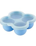 Chicco: Silicone Multiportion Tray 4 Portions (Blue)