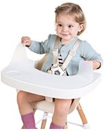 Childhome: Evolu Feeding Tray + Silicone Place Mat (White)