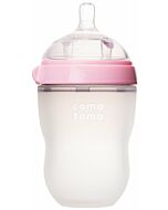 Comotomo Natural Feel Silicone Baby Bottle 250ml / 8oz (Pink) - 22% OFF!!