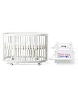 CHILUX Multifunctional Oval Baby Cot (COMBO 1: Cot) [PREORDER - For Nov 2025 shipment]