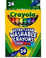 Crayola Ultra-Clean Washable Crayons Regular Set of 24 Colors - 10% OFF!!