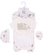 Earth Bebe: 5 in 1 Multi Set - Cream Bear (0 - 3 Months)