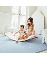 BAMBAM KIDS Family Size Play Mat | Twilight Blue / Herringbone Gray (200 x 140cm)