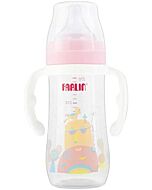 Farlin: Silky PP Feeding Bottle Wide-Neck With Handle 270ml/9oz [0M+] (Little Artist Collection - Pink)