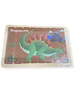 Funny Kid's: Strip Puzzle - Stegosaurus