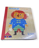 Funny Kid's: Wooden Book Puzzle - Animal Show