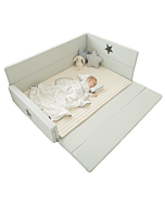 GGUMBI: 3 in 1 Transformation Bed - World Star (Grey) (GGUMBI Best-selling Baby Bed!)