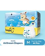 Hoppi: AirDream Diapers Pants - M (6-11kg) 44pcs
