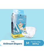 Hoppi: AirDream Diapers Tape - M (6-11kg) 48pcs