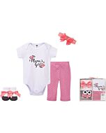 Hudson Baby: Clothing 4pcs Gift Set (0-6 mths) [23518]