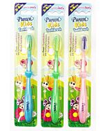 Pureen: Kids Toothbrush *Assorted Colour* - 2 to 6 Years Old (Buy 2 Get 1 FREE!) 