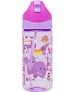 Marcus & Marcus: Antibacterial Tritan Straw Bottle 400ml (Lolly)