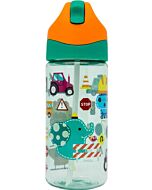 Marcus & Marcus: Antibacterial Tritan Straw Bottle 400ml (Transportation)