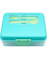 Melii: 2 Tier Bento Box (Blue/Mint/Lime)