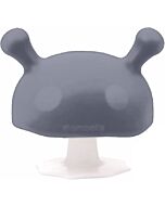 Mombella: Mushroom Silicone Teether (Grey)