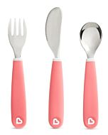 Munchkin: Splash Toddler Fork, Knife & Spoon Set BPA Free - (Pink) - 26% OFF
