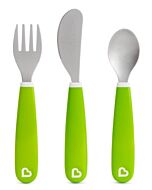 Munchkin: Splash Toddler Fork, Knife & Spoon Set BPA Free - (Green) - 26% OFF