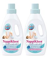 NappiKleen Antibacterial Liquid Wash (1 Litre x 2 Bottles) - 30% OFF!!