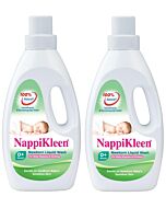NappiKleen Newborn Liquid Wash (1 Litre x 2 Bottles)