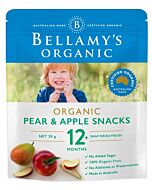 Bellamy's Organic Pear & Apple Snacks 20g 
