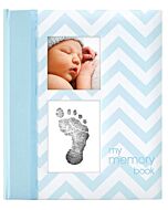 Pearhead: Chevron Baby Book (Blue)