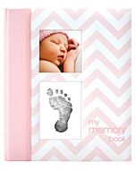 Pearhead: Chevron Baby Book (Pink)
