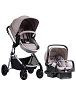 Evenflo Travel System Stroller Pivot (EV0179-EFGY) - Sandstone / Grey - 33% OFF!!