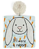 Jellycat: If I were a Rabbit Board Book - Silver (15cm)