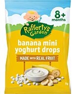Rafferty's Garden: Mini Yoghurt Drops Banana 8g (8+ Months) 