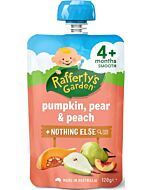 Rafferty's Garden: Pumpkin Pear Peach Baby Food 120g (4+ Months)
