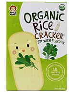 Apple Monkey: Organic Rice Cracker - Spinach Flavour (10 sachets inside) 30g - 15% OFF!!