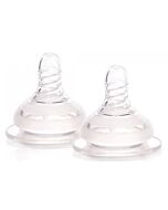 Autumnz: Soft Silicone Teat Slow Flow (Round Hole) 0+Months - Size S - 21% OFF!!