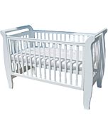 Seni Daya: Costa 4-in-1 Convertible Baby Cot (White) & LATEX Mattress & 7pcs Crib Set Package - RM648 OFF!!
