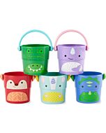 Skip Hop: Zoo Stack & Pour Buckets 2.0 (5pcs)