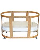 Babyhood: Kaylula Sova Cot 5-in-1 Clear (Beech) with FREE Breathe Eze Mattress [RM500 OFF!!]
