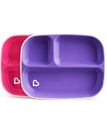 Munchkin: Splash™ Toddler Divided Plates (2 pack) - Pink/Purple - 33% OFF!!